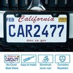 Matte Black License Plate Frames - 2 Pack