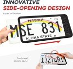 Aujen Silicone License Plate Frames - 2 Pack