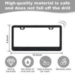2 Pack Sparkly Rhinestone License Plate Frames