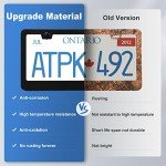 Stainless Steel License Plate Frame Set (Black)