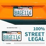 Aujen Black Silicone License Plate Frame