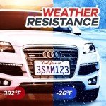 Aujen Silicone License Plate Frames - 2 Pack