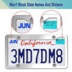 Stainless Steel License Plate Frame Set - 2 Pack