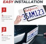 Aujen Silicone License Plate Frames - 2 Pack
