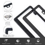 Stylish Bling License Plate Frames for Women - 2 Pack