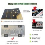 Carbon Fiber License Plate Frames - 2 Pack