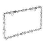 Barbed Wire Design License Plate Frame by Bell Automotive