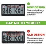 Stylish Bling License Plate Frames for Women - 2 Pack