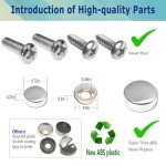 Stainless Steel License Plate Frame Set - 2 Pack