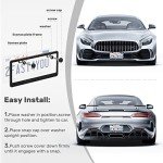 2 Pack Sparkly Rhinestone License Plate Frames