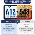 2 Pack Matte Black License Plate Frames