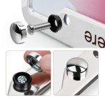 Custom Black Metal License Plate Frame with Screws