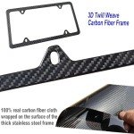 Premium Carbon Fiber License Plate Frame – 1 Pack