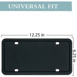 Silicone License Plate Frames - 2 Pack, Universal