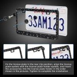 Sparkly Bling License Plate Frames for Women - 2PCS