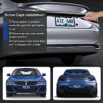 2 Pack Matte Black License Plate Frames