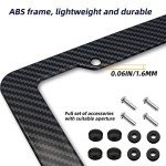 Carbon Fiber License Plate Frame - 2 Pack