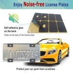 Black American Flag License Plate Frames - 2 Pack