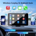 7" Portable Car Stereo with Apple CarPlay & Bluetooth