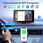 7" Portable Car Stereo with Apple CarPlay & Bluetooth