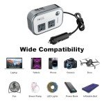 FOVAL 200W Car Power Inverter with 4 USB Ports