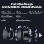 Magnetic Car Phone Holder with Adjustable Suction