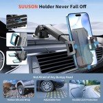 SUUSON 3-in-1 Car Phone Holder Mount