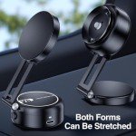 Magnetic Car Phone Holder with Adjustable Suction