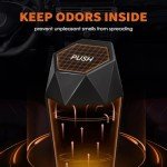 HOTOR Mini Car Trash Can with Lid - 2 Pack