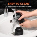 HOTOR Mini Car Trash Can with Lid - 2 Pack