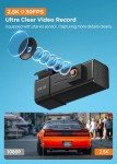 E-YEEGER 2.5K WiFi Dash Cam with Night Vision