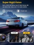 Anyski 3-Channel WiFi Dash Cam with 64GB Card