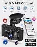 4K Dual Dash Cam with WiFi and APP Control
