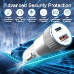 48W Fast Car Charger with USB-A & USB-C