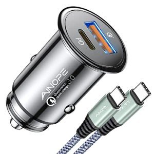 AINOPE 67.5W Mini USB C Car Charger