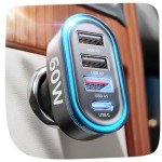LISEN 60W Multi-Port Fast Car USB Charger