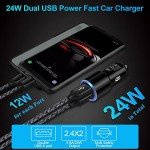 Dual Port Fast USB Car Charger - 2 Pack