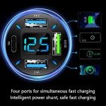 66W Fast Car Charger with USB PD & QC 3.0