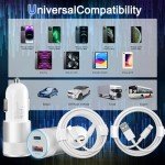 48W Fast Car Charger with USB-A & USB-C