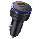 90W Fast USB-C Car Charger with 3 Ports