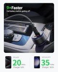 90W Fast USB-C Car Charger with 3 Ports