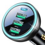 Rocoren 55W 4-Port Fast Car Charger Adapter