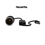 USB A Male to 12V Car Socket Converter Cable