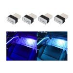 USB LED Car Interior Atmosphere Lights Kit (4 PCS)