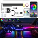 Dynamic LED Strip Lights for Car Interior