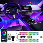 Smart RGB Car Interior Strip Lights with Music Sync