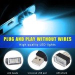 USB LED Car Interior Atmosphere Lights Kit (4 PCS)