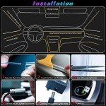 Jushope RGB LED Strip Lights for Cars