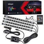 Multicolor LED Car Strip Lights with Remote Control