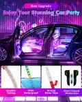 Smart RGB Car Interior Strip Lights with Music Sync